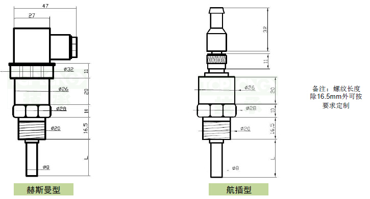 HFS靶式水流開(kāi)關(guān)流量控制范圍圖